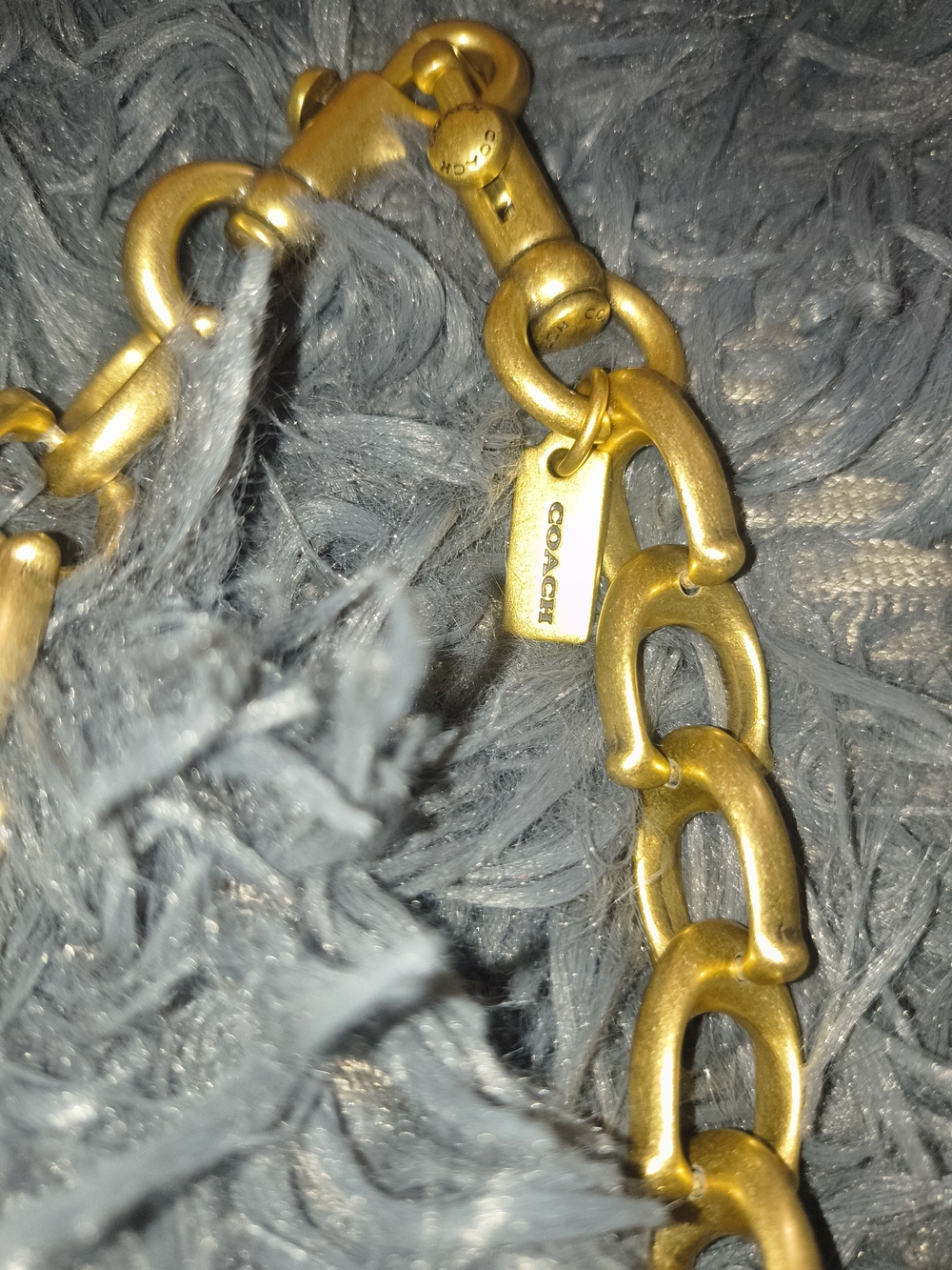 Coach Chain Strap With C Links NWOT - Picture 3 of 5